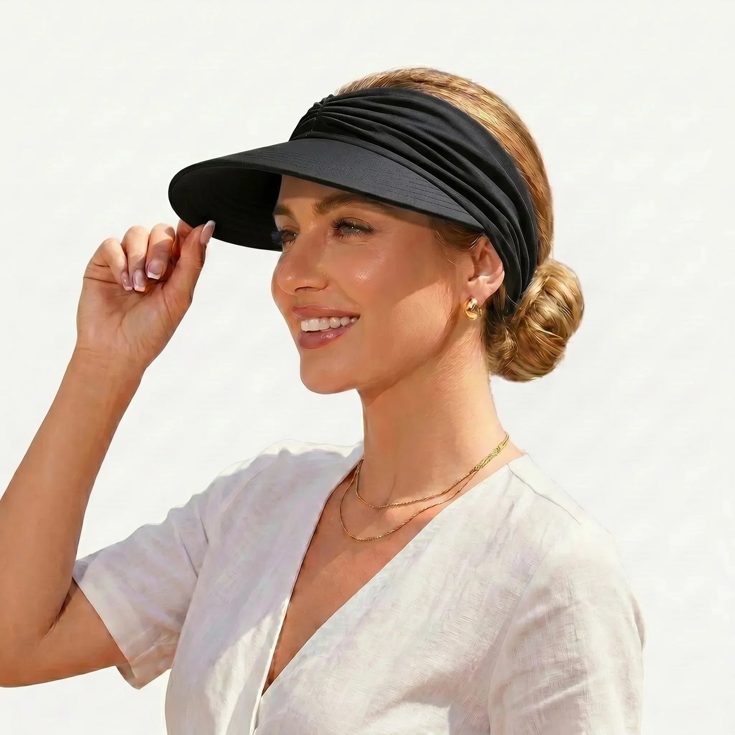 🔥 Summer Hot Sale 50% OFF💕👒UPF 50+ Sun Visor Ponytail Hat