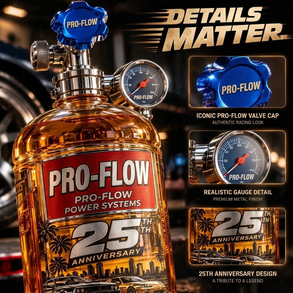 🏎️25th Anniversary Street Racing Nitrous Tank Whiskey Decanter with Collector’s Box
