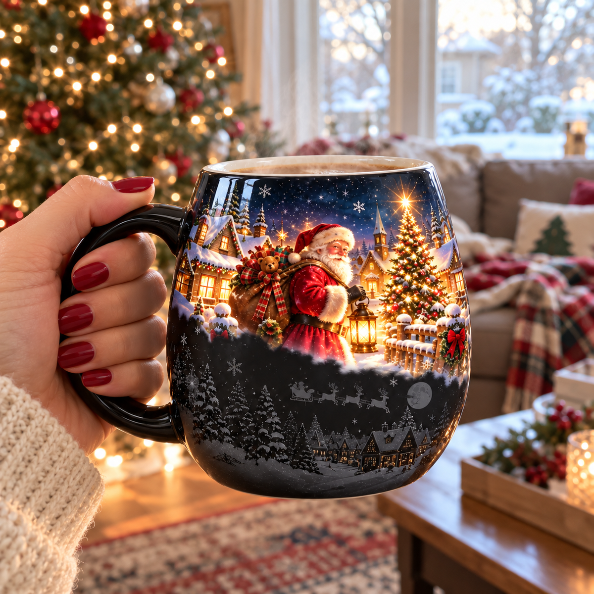 💫Christmas Magic Color-Changing Mug – Heat Reveal Holiday Gift🎁