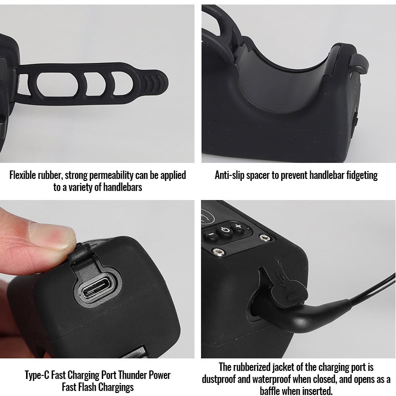 Noomoriey™ Bike Electronic Horn with Large Range Floodlight