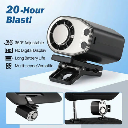 【Summer Survivals】2026 Semiconductor Cooling Car Clip On Fan