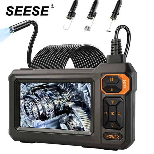 16.5FT Borescope Camera with Light, 4.3" HD Screen, Waterproof Endoscope with 8 LED Lights, Semi-Rigid Cable