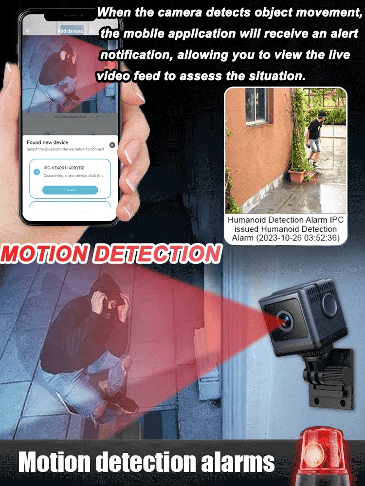 📶 Smart WiFi Security Camera – 1080P HD, 🌙 Night Vision & 🚨 Motion Detection