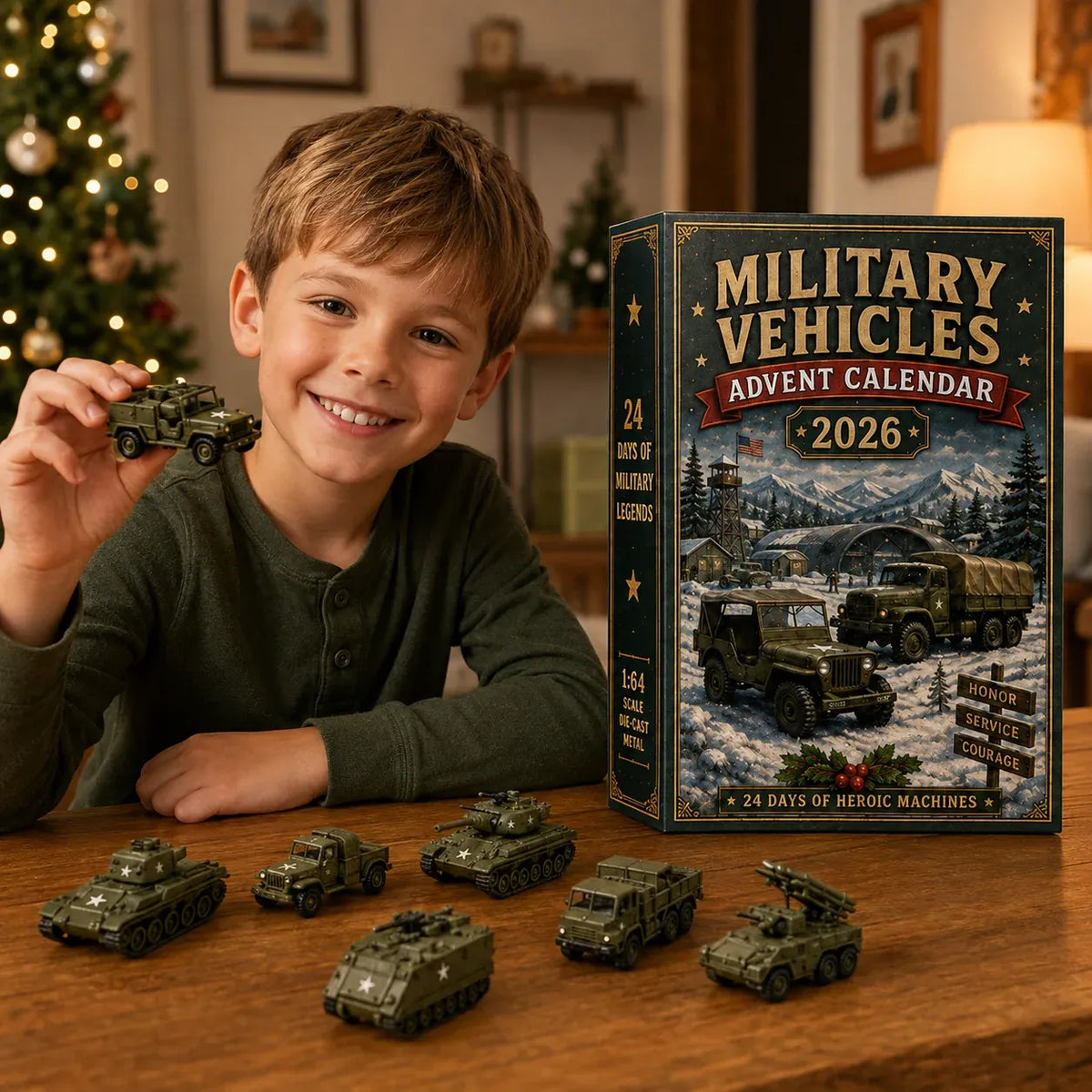 🔥😍 2026 Vehicle Advent Calendar Collection – 24 Days of Classic Machines, Trucks & Military Legends 🚜🎄
