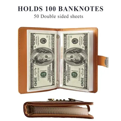 100-Transparent-Pocket Currency Collectors Album