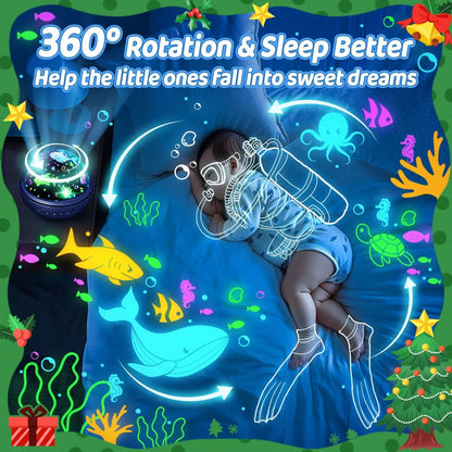 5-in-1 Kids Star Projector Night Light – 93 Lighting Effects with Remote & 360° Rotation