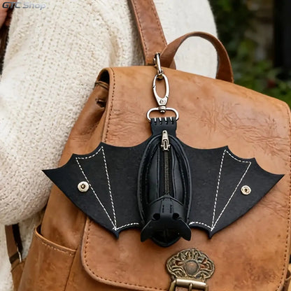 Bat Shaped Gothic Faux Leather Compact Wallet