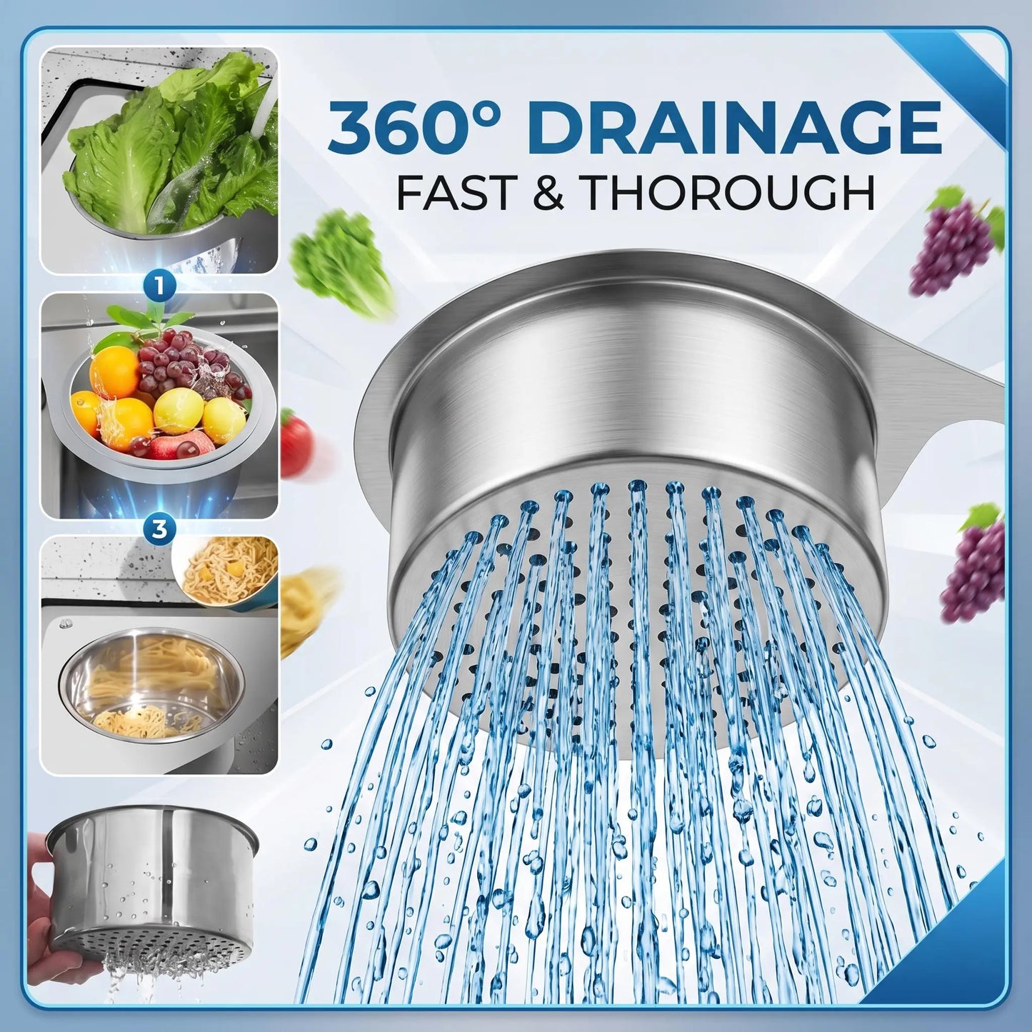 BUY 1 GET 1 FREE💧Stainless Steel Swan Sink Strainer Basket🦢💧