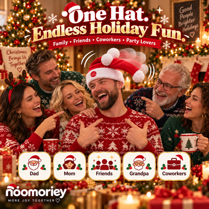 🎅 Wiggle & Laugh Moving Santa Hat – The Christmas Party Hat Everyone Notices