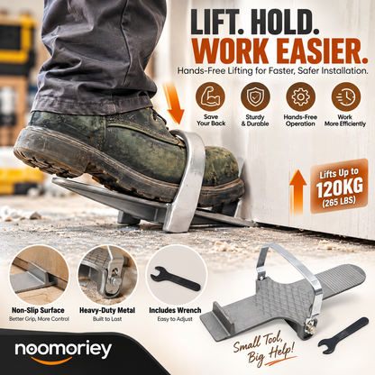 🚪 StepLift Panel Lifter – Foot-Powered Installation Tool