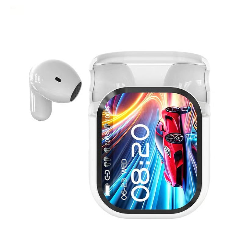 K10-AI-translator earbuds with smart display