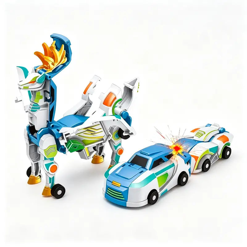 🚗2-in-1 Magnetic Transforming Dragon Car Toy – Racing Car Set！！！