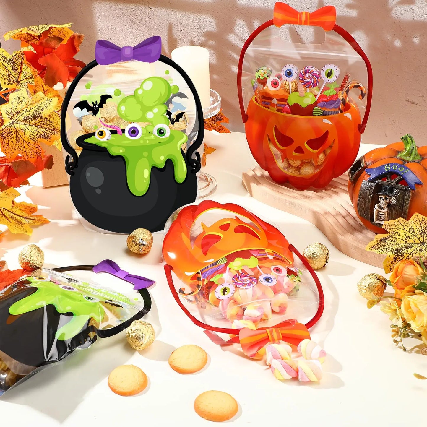 👻 Halloween Goodie Bags – Spooky Trick or Treat Candy Bags for Kids, Parties & Classroom