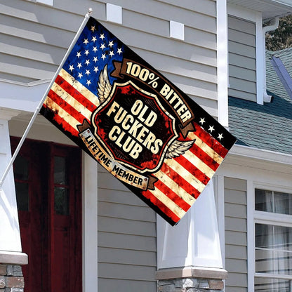 100% Bitter Old Fuckers Club: Claim Your Lifetime Member Flag