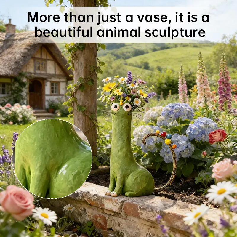 🔥LAST DAY 57% OFF - 😻Handcrafted Quirky Cat Vase