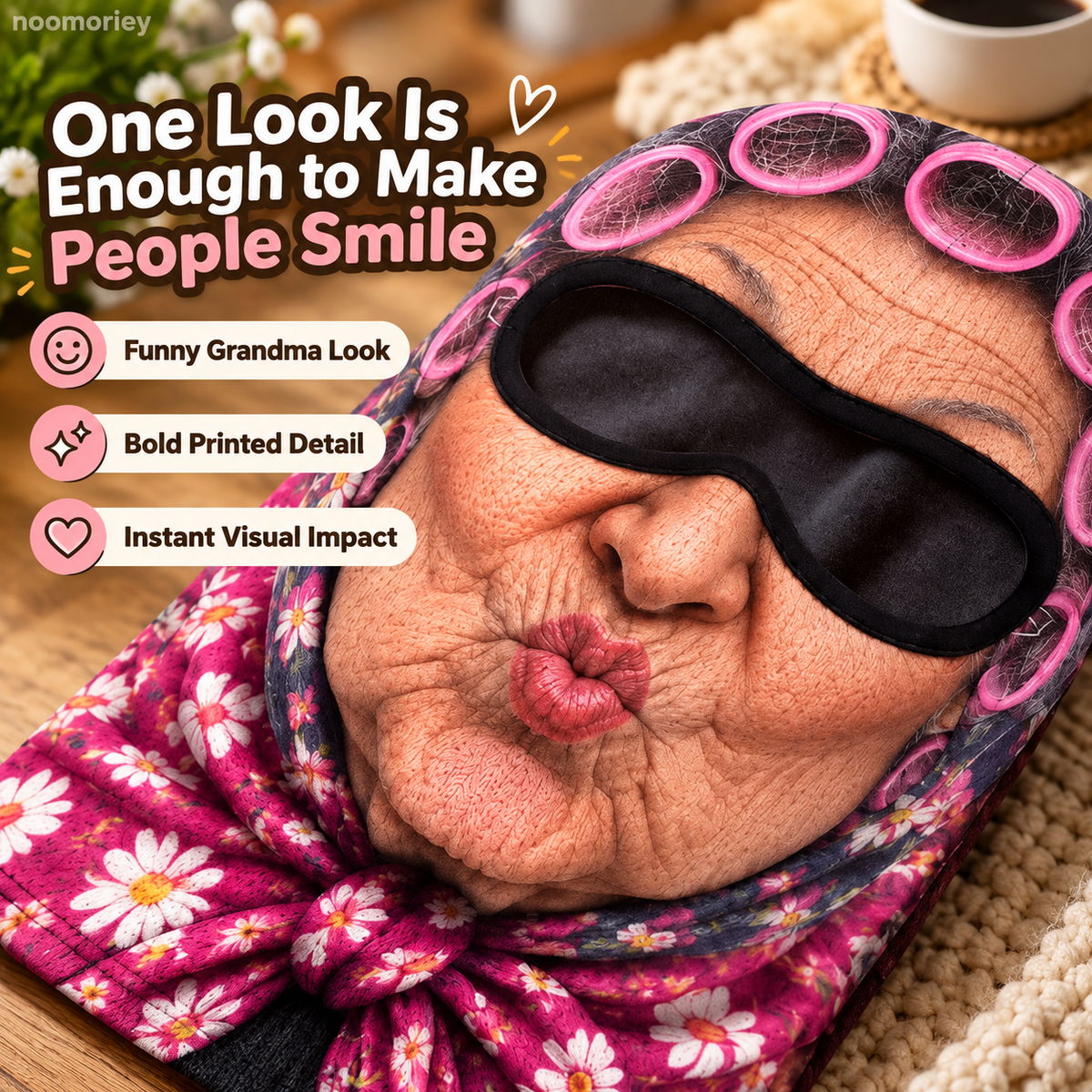 Funny Grandma Print Ski Mask