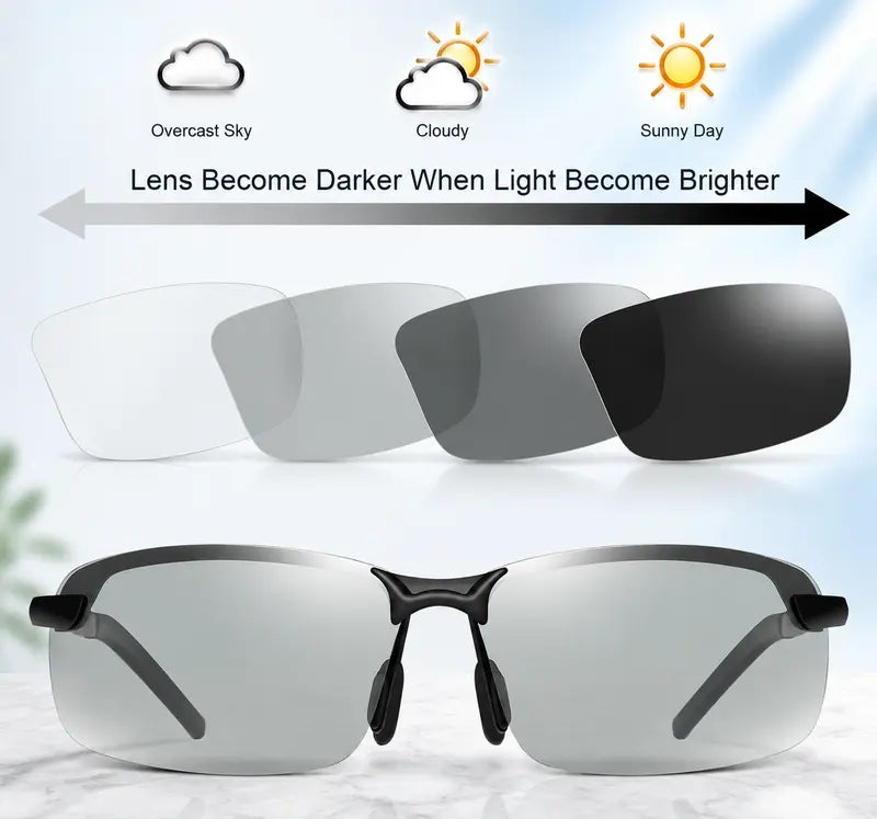 🕶️🌓Unisex Fashion Polarized Sunglasses, UV400 Anti Blue Light Sun Glasses for Photography Hiking Beach Outdoor