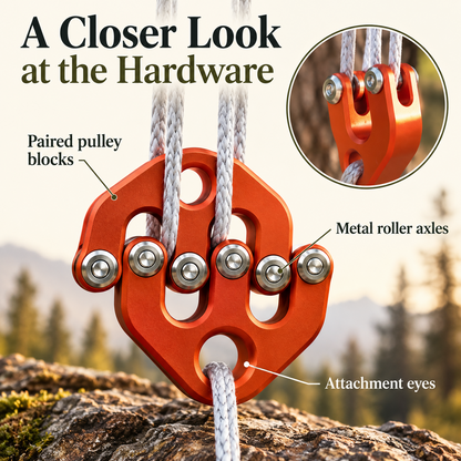 🧗 RopeMaster™ Compact Climbing Pulley ⚙️