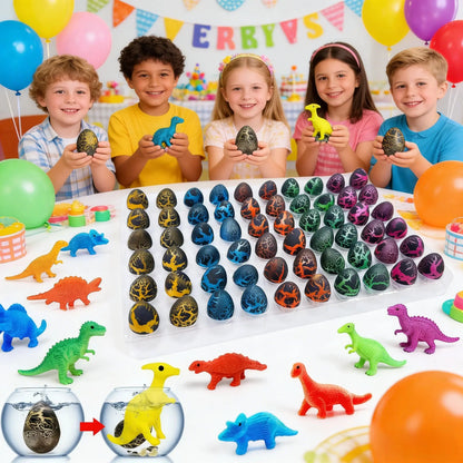 60PCS Dinosaur Eggs Hatching Toys for Kids Party Favors