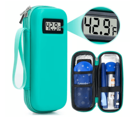🌡️Insulin Cooler Travel Case｜Built‑in Real‑Time Temperature Display