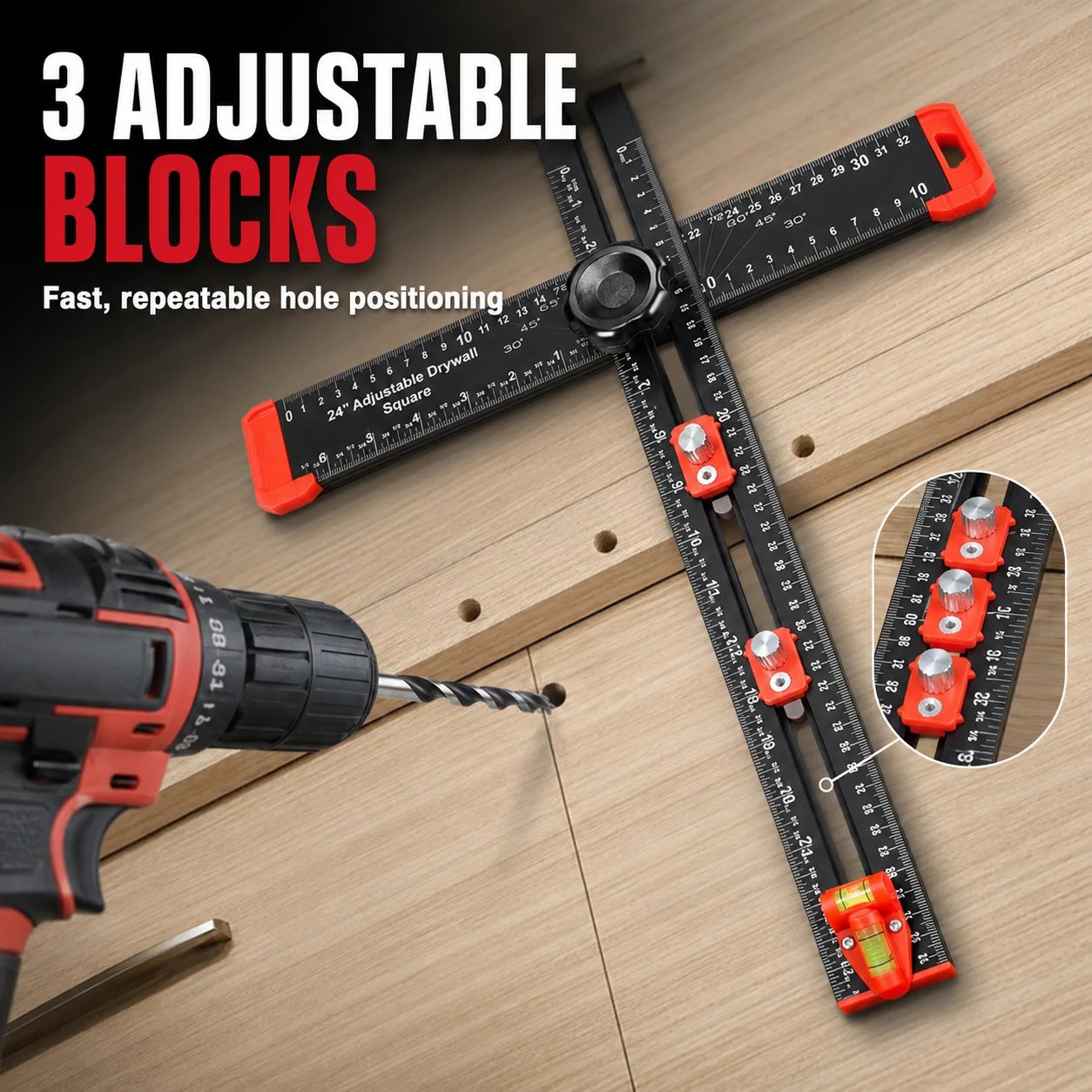 ✨4-in-1 Scriber Marking Line Ruler🛠️