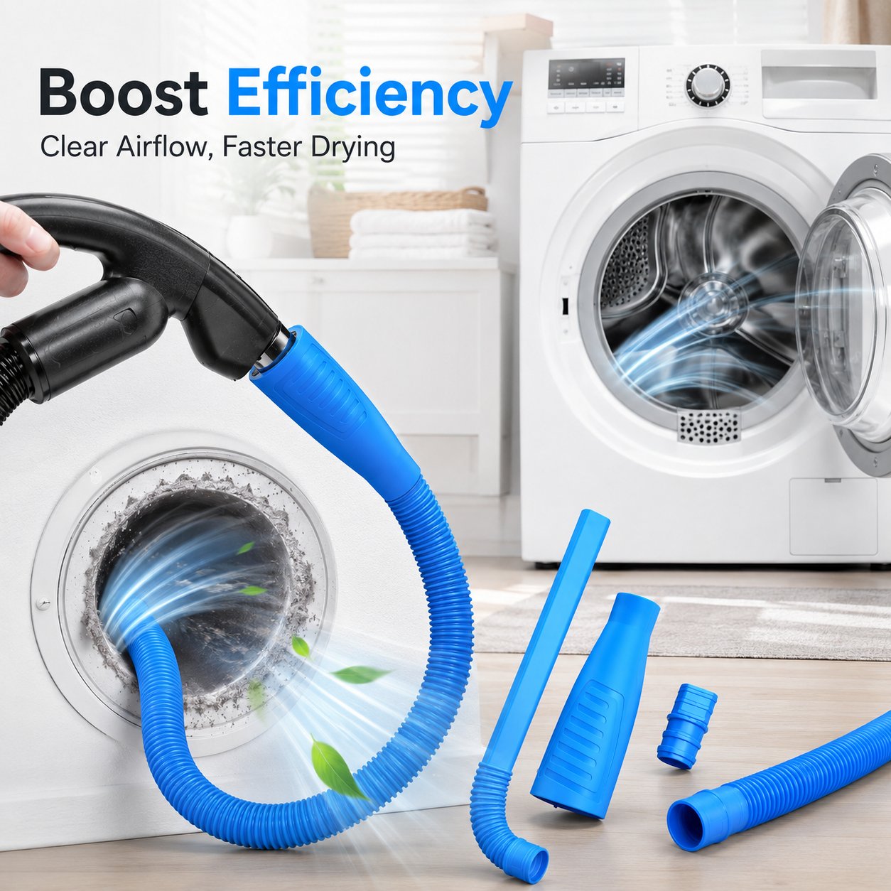 Dryer Vent Cleaner Kit / Vacuum Hose Attachment-2 PCS