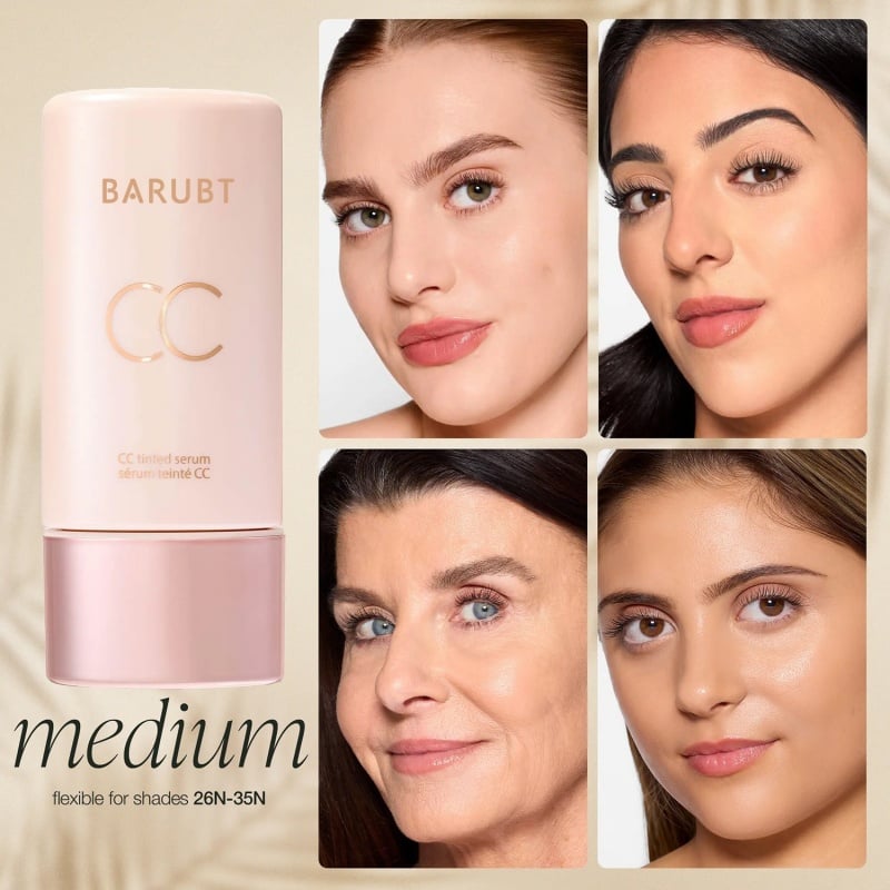 Summer skin essentials — — - CC color-correcting tinted serum + creaseless SPF 30 mineral setting powder