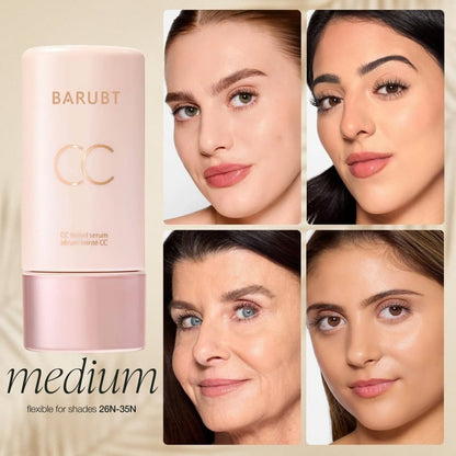 Summer skin essentials — — - CC color-correcting tinted serum + creaseless SPF 30 mineral setting powder
