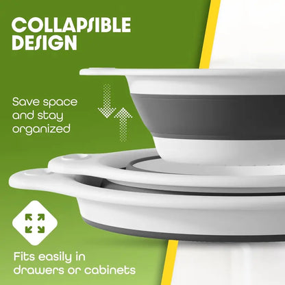 Collapsible Colanders 3-Pack