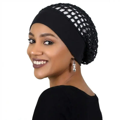 3-Piece Stretchy Wide-Edge Sleeping Cap Set