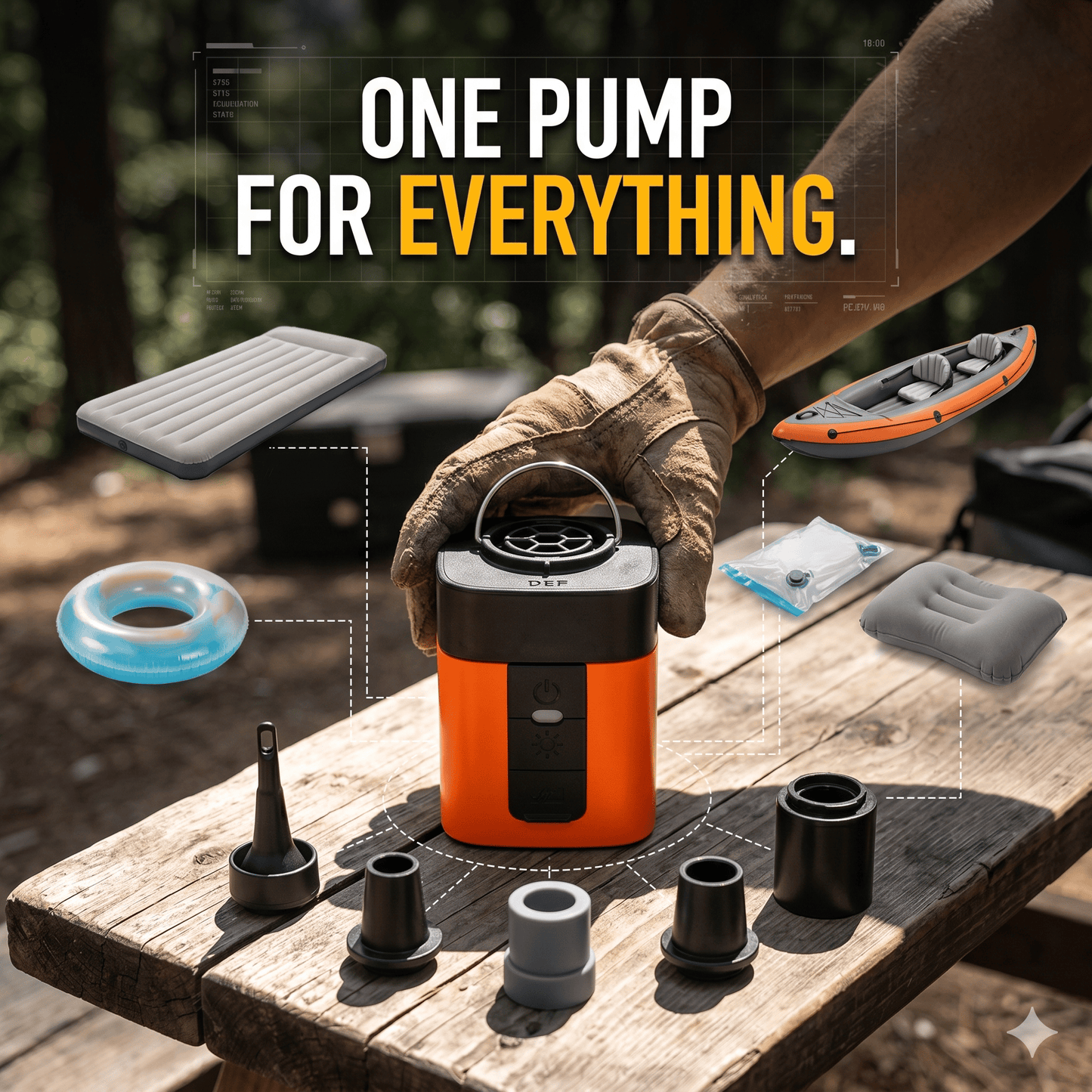 Pocket-Sized Power. Inflate Anything in Seconds.