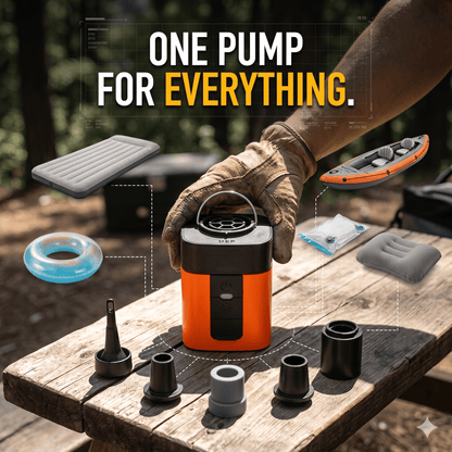 Pocket-Sized Power. Inflate Anything in Seconds.