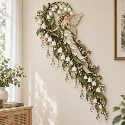 🌹🧚‍♀️Enchanted Flower Fairy Wall Light✨Cascading Floral Decor