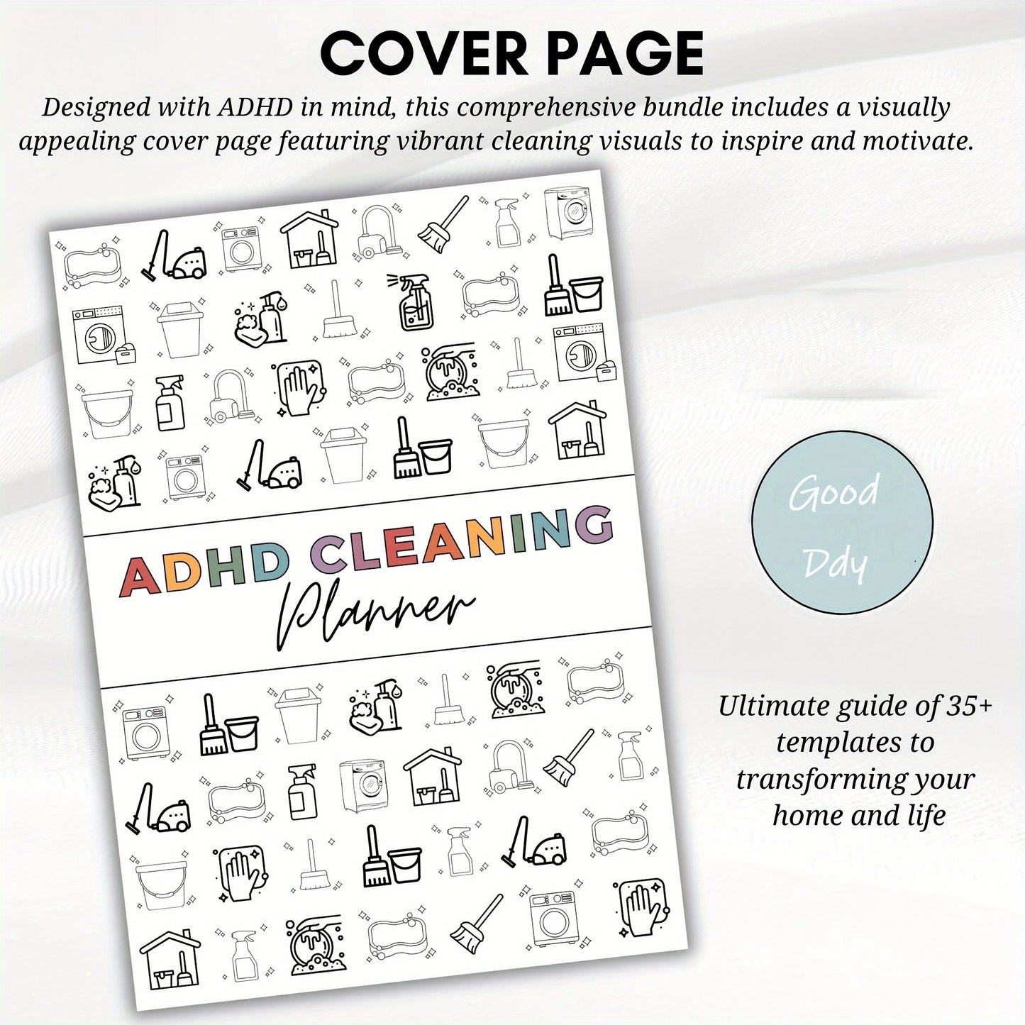⏰ADHD Cleaning & Organizing Toolkit - Chore Planner