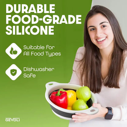 Collapsible Colanders 3-Pack