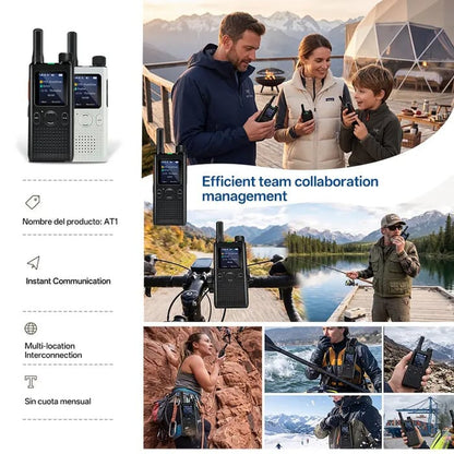 📻 AT1 4G LTE PoC Walkie Talkie by BAOFENG – Lifetime Free No Monthly Fees, 5000-Mile Long Range Two-Way Radio with App Control & Encrypted Group Chat for Family & Outdoor Adventures