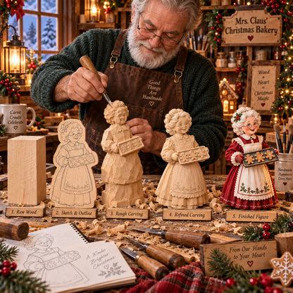 🎄 Mrs. Claus’ Christmas Bakery™——DIY Shadow Box Kit