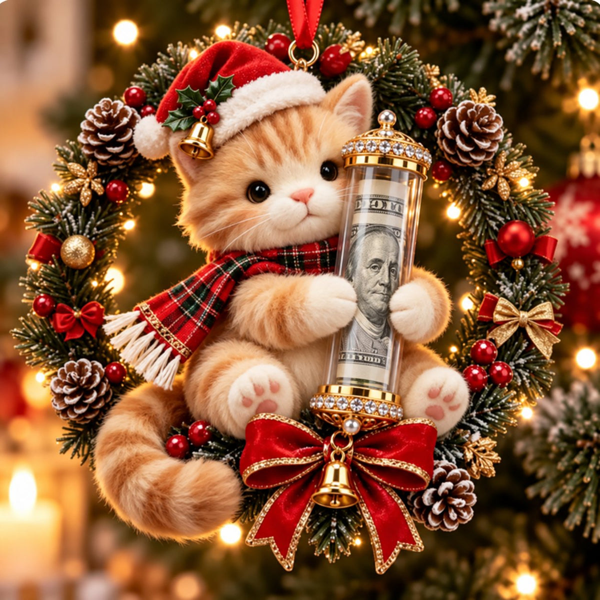 🎄 💵 Christmas Cash Gift Ornament -  ✨A Fun Way to Give Money This Christmas