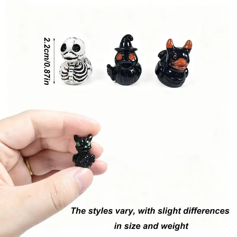 Mini Devil Ghost Skull Resin Ducks