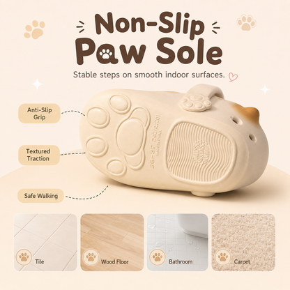 🐾 Cat Paw Slippers for Men & Women