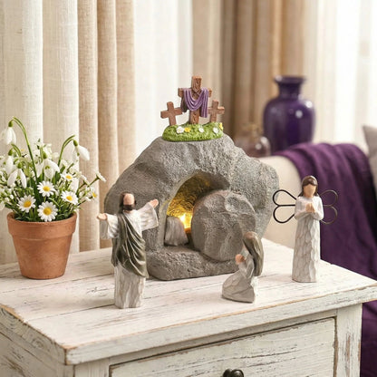 Resurrection Light Empty Tomb Easter Scene