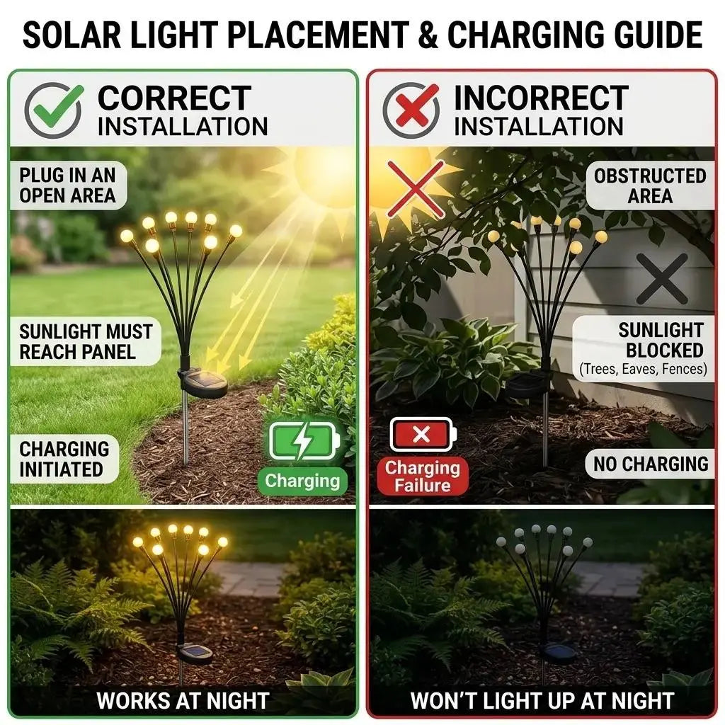 🔥Last Day 49% OFF - Solar Powered Firefly Garden Light