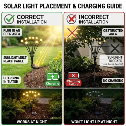 🔥Last Day 49% OFF - Solar Powered Firefly Garden Light