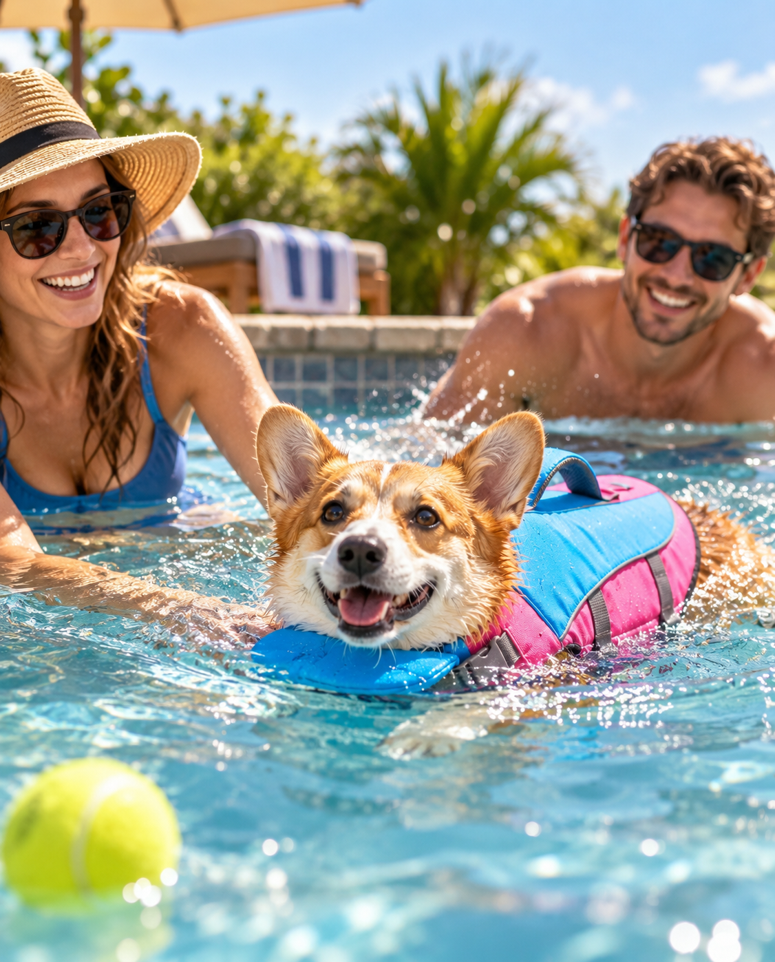 Dog Life Vest – Adjustable Flotation Support for Swimming & Boating