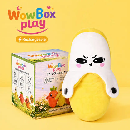 Banana Plush Toy-USB Rechargeable Electric Motion Sensor Music Interactive Toy