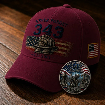 🧢Never Forget 343 Memorial Cap