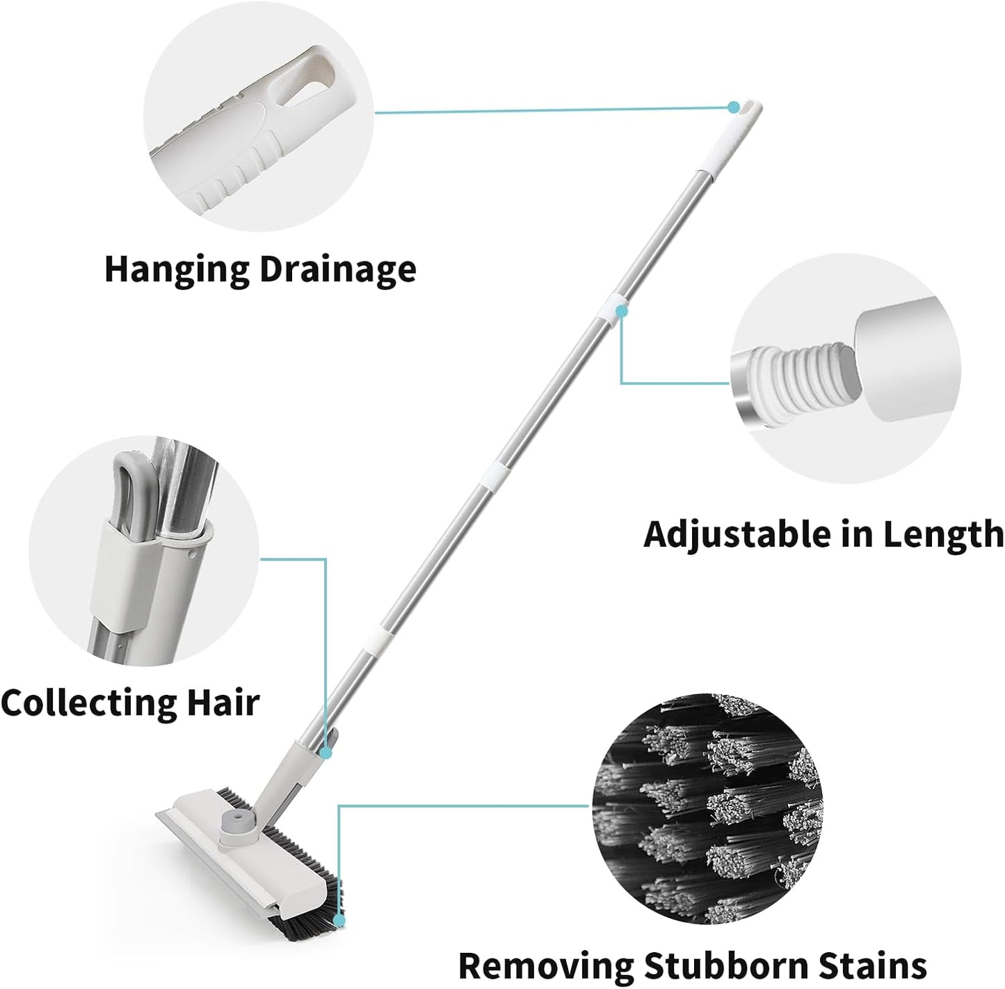 🧼 Heavy-Duty Floor Scrub Brush – Powerful Deep Cleaning for Stubborn Dirt, Tile & Grout