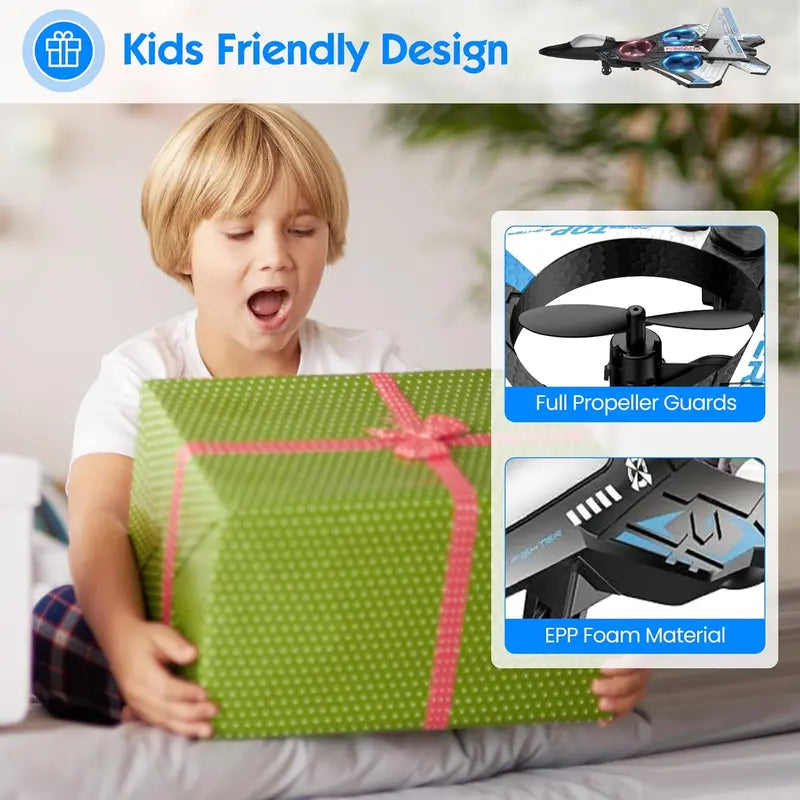 Colorful LED Stunt Fighter Jet Drone
