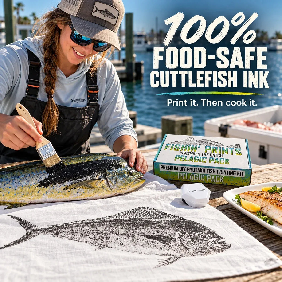 🎣 DIY Gyotaku Fish Printing Kit