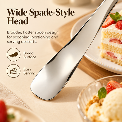 316L Stainless Steel Dessert Spade Spoon